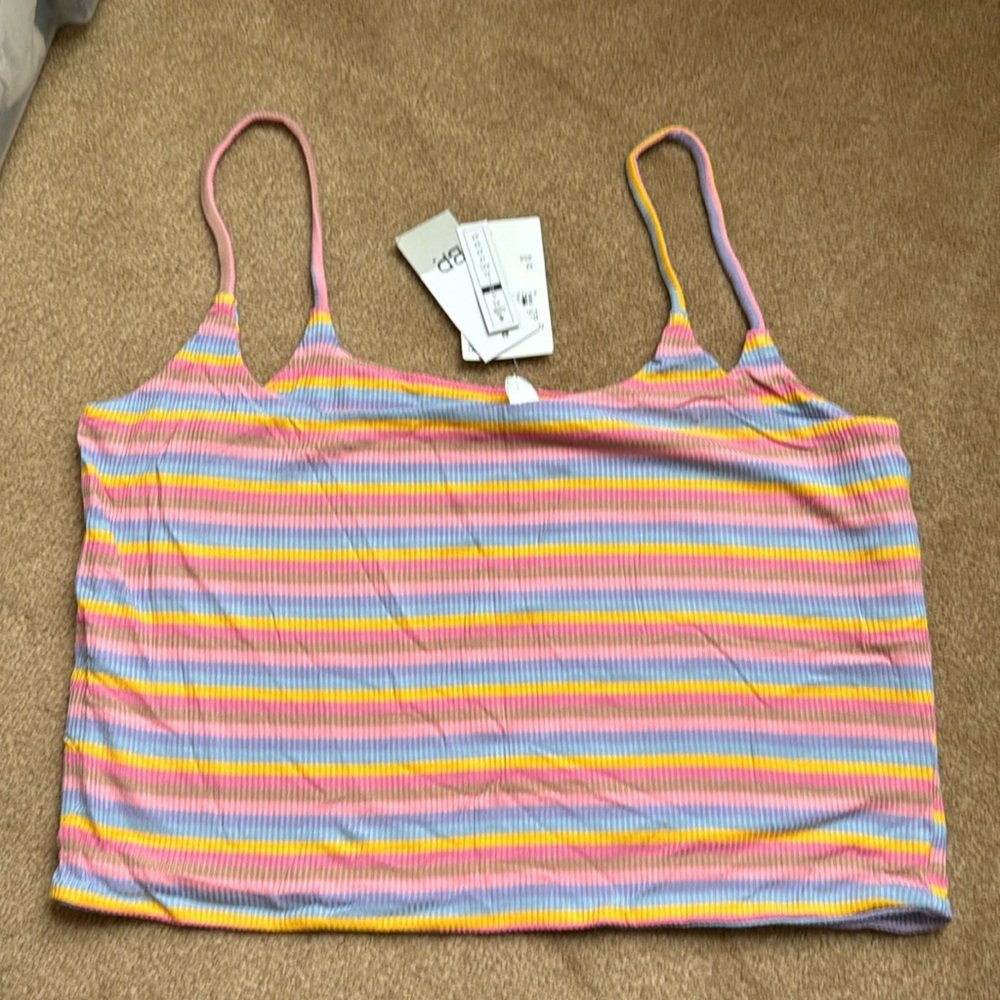 NWT Nordstrom Rack BP stripe crop tank